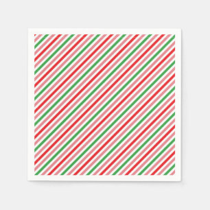 Watermelon Summer Stripes Pattern-56206 Serviette