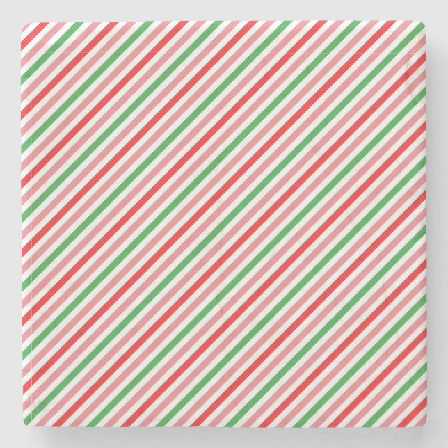 Watermelon Summer Stripes Pattern-56206 Steinuntersetzer (Vorderseite)