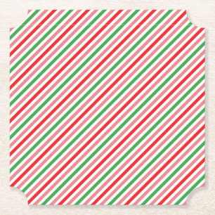 Watermelon Summer Stripes Pattern-56206 Untersetzer