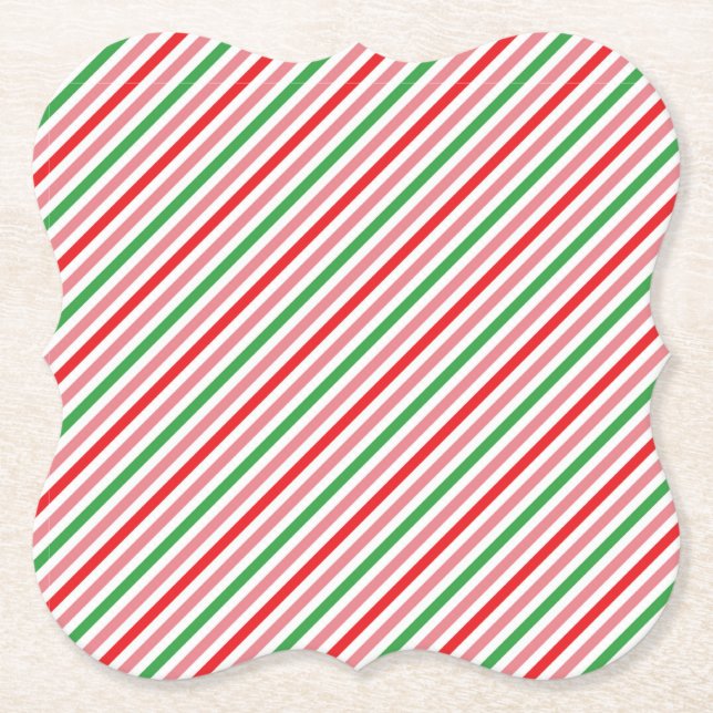 Watermelon Summer Stripes Pattern-56206 Untersetzer (Vorderseite)
