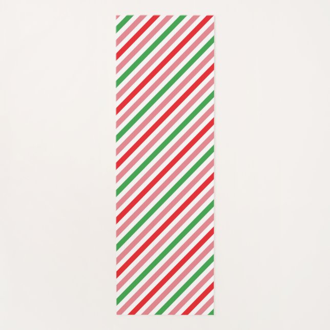 Watermelon Summer Stripes Pattern-56206 Yogamatte (Vorderseite)
