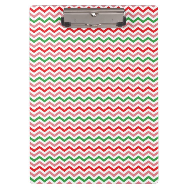 Watermelon Summer Zigzag Streifen Muster-56209 Klemmbrett (Vorderseite)