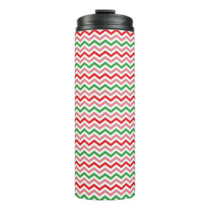 Watermelon Summer Zigzag Streifen Muster-56209 Thermosbecher