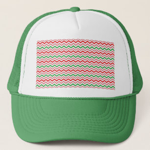 Watermelon Summer Zigzag Streifen Muster-56209 Truckerkappe