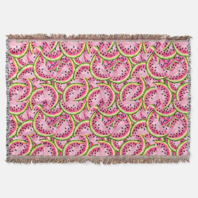 Watermelon Surprise Throw Decke (Vorderseite)