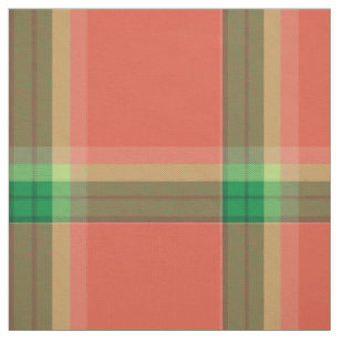 Watermelon Tartan Fabric Stoff
