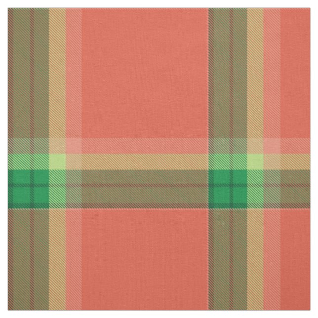 Watermelon Tartan Fabric Stoff (Muster)