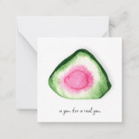 *~* Watermelon TOURMALINE AP64 Flat Note Card