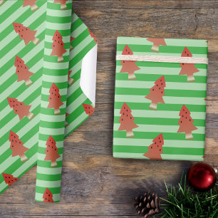 Watermelon Tree Weihnachten im Juli Wrapping Paper Geschenkpapier