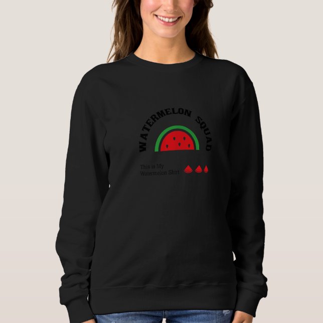 Watermelon Tropical Summer Fruits Melon   Sweatshirt (Vorderseite)
