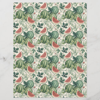 Watermelon-Vintages Bontanbuch-Beige