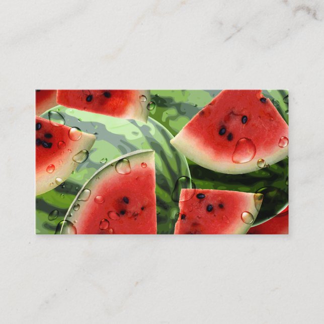 Watermelon Visitenkarte Papier (Vorderseite)