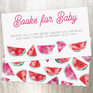Watermelon Watercolor Babydusche Buchungsanfrage Begleitkarte
