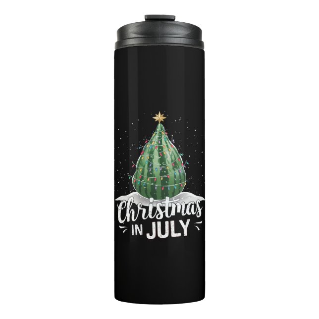 Watermelon Weihnachten Baum Weihnachten im Juli So Thermosbecher (Vorderseite)