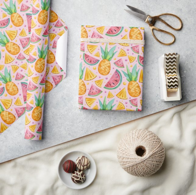 Watermelon Wrapping Paper Geschenkpapier (Kunsthandwerk)