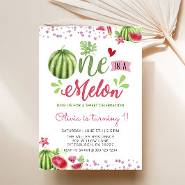 Watermelone im Sommer in einem Melon zum Geburtsta Einladung