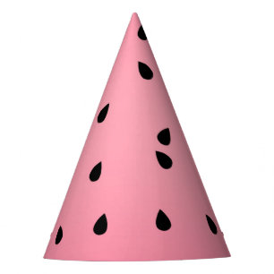 Watermelone Schwarze Seeds Sommermäuse Juicy Pink Partyhütchen