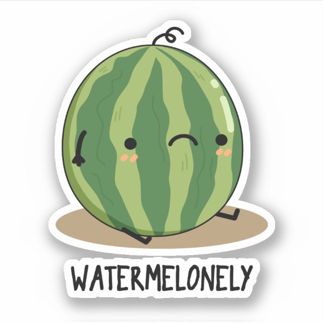 Watermelonely Plano San Salvatore - der Zuckerhut Aufkleber (Vorderseite)