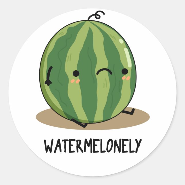 Watermelonely Plano San Salvatore - der Zuckerhut Runder Aufkleber (Vorderseite)