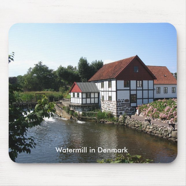 Watermill in Dänemark Mousepad (Vorne)