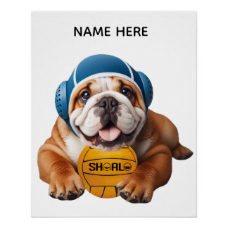 Waterpolo Bulldogge Poster