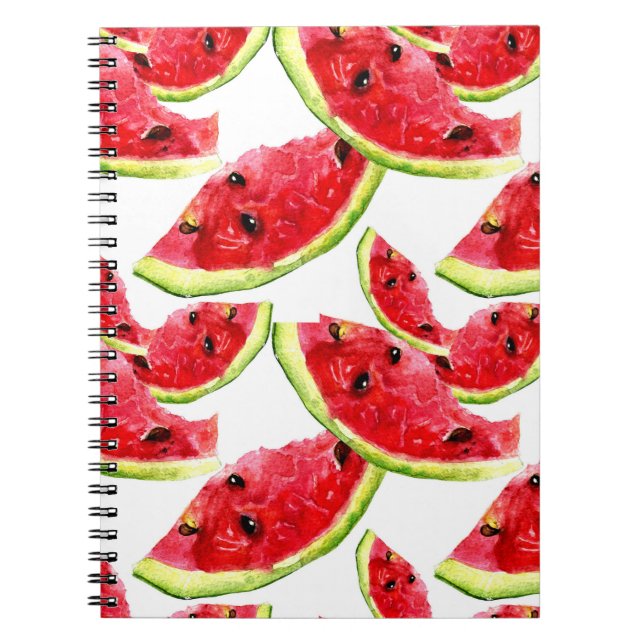 Waterrmelon-Muster Notizblock (Vorderseite)