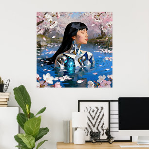 "Water's Digital Dream" - ein digitales Portrait Poster
