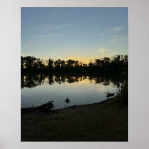 Waterscape Sunset Foto Poster