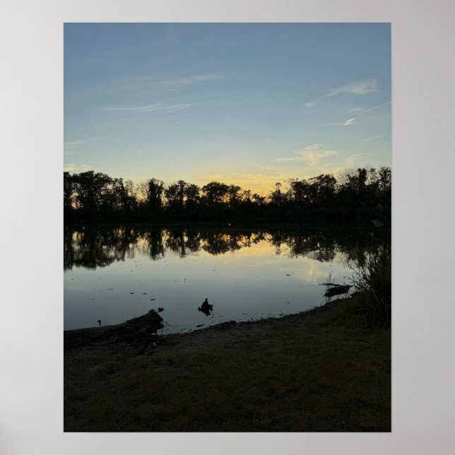 Waterscape Sunset Foto Poster (Vorne)