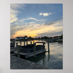Waterscape Sunset Foto Poster