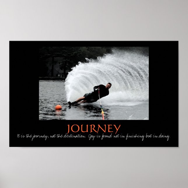 Waterski - Es ist die Reise, nicht das Ziel Poster (Vorne)