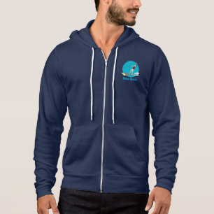 Waterski im Vintagen Stil Hoodie