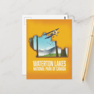 Waterton-Lakes-Nationalpark von Kanada Kunstprint Postkarte