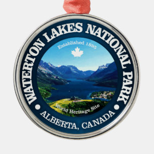 Waterton Lakes NP Ornament Aus Metall