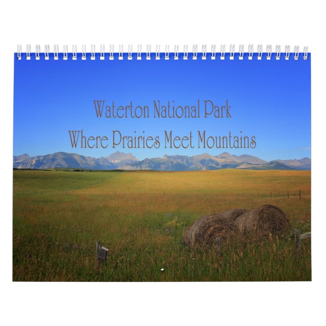 Waterton Nationalpark Prairies Kalender (Titelbild)