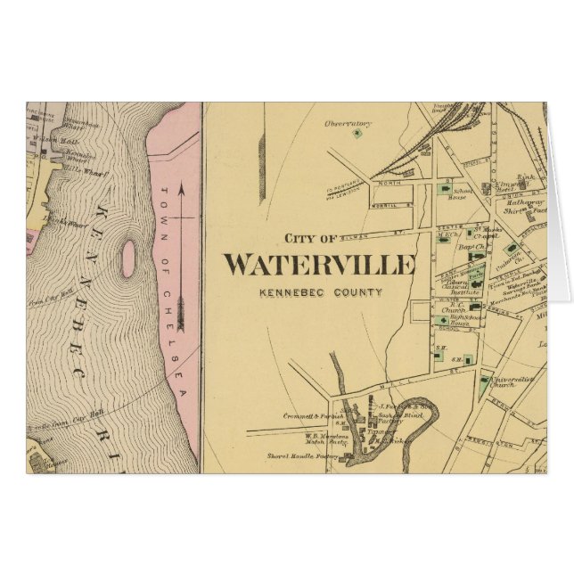 Waterville, Kennebec Co (Vorderseite (Horizontal))