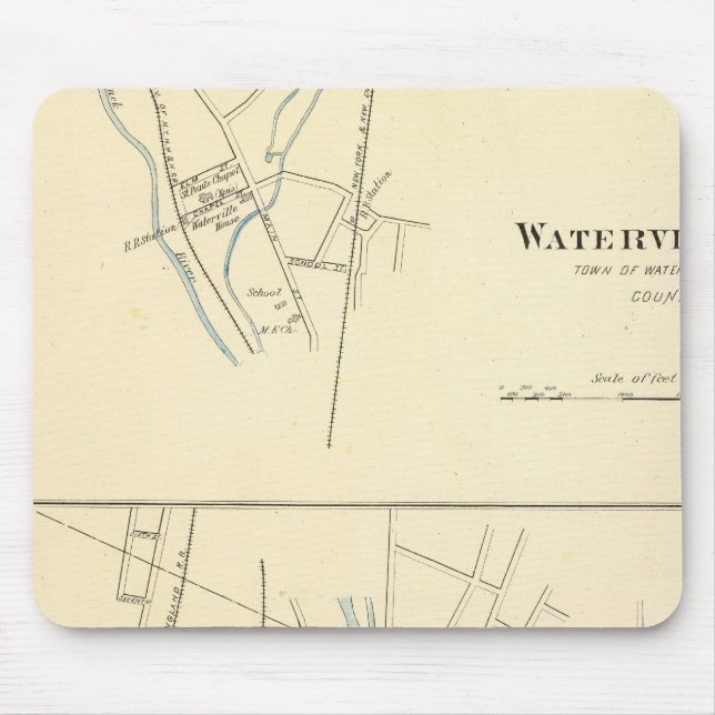 Waterville, S of Waterbury Mousepad (Vorne)