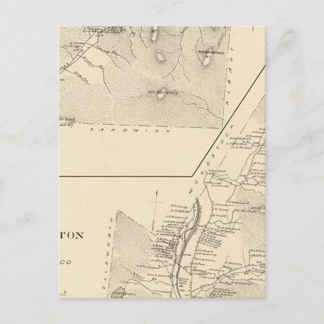 Waterville, Thornton Postkarte (Vorderseite)