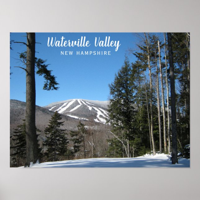 Waterville Valley New Hampshire Ski Resort Poster (Vorne)