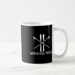 Waterville Valley Rustic Ski Skier Skier Skistöcke Kaffeetasse