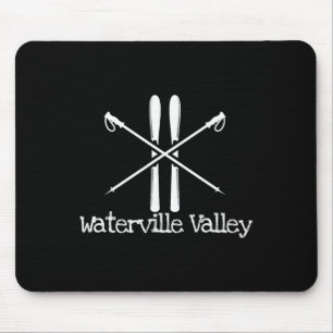 Waterville Valley Rustic Ski Skier Skier Skistöcke Mousepad