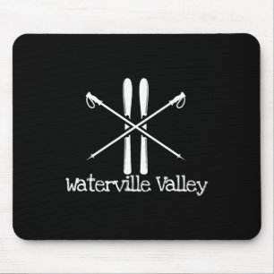 Waterville Valley Rustic Ski Skier Skier Skistöcke Mousepad