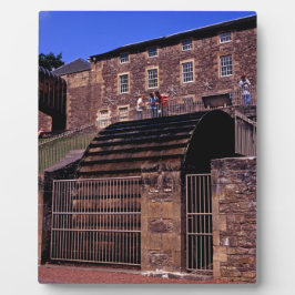 Waterwheel New Lanark Schottland Postcard Poster Fotoplatte