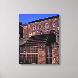 Waterwheel New Lanark Schottland Postcard Poster P Leinwanddruck