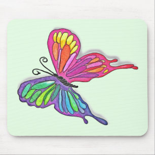Watery Butterfly Mousepad