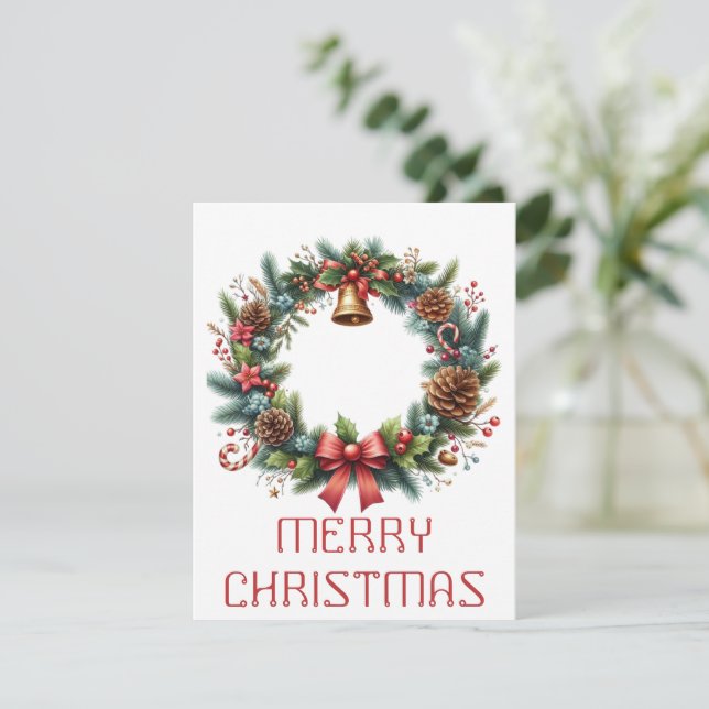 Wath Christmas Card Feiertagskarte (Stehend Vorderseite)