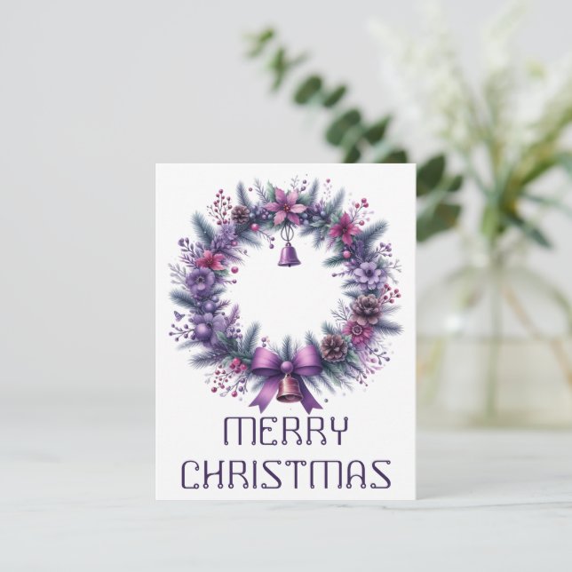 Wath Christmas Card Feiertagskarte (Stehend Vorderseite)