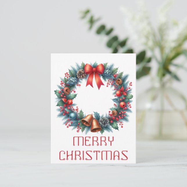 Wath Christmas Card Feiertagskarte (Stehend Vorderseite)