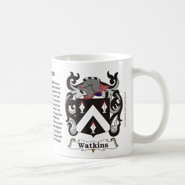 Watkins Familien-Wappen Tasse (Rechts)