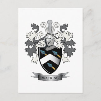 Watkins-Familienwappen-Wappen Postkarte